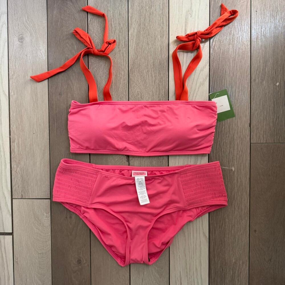 Kate spade colorblock bandeau bikini